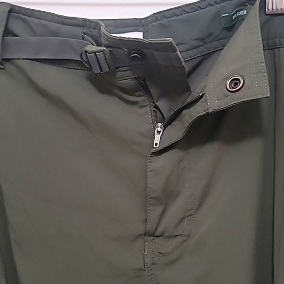 REI CO OP MEN'S CONVERTIBLE SNAP UP OLIVE GREEN CARGO PANTS RELAXED FIT SZ 40X32 - Picture 10 of 13